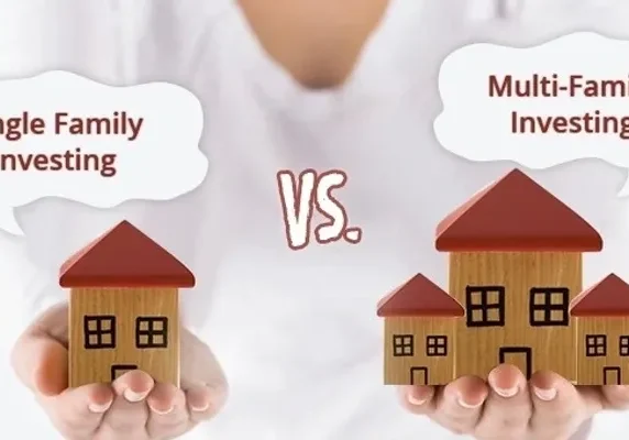 Single vs. Multi-Family Investing illustration.